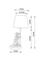 Декоративная настольная лампа Arte Lamp GUSTAV A4420LT-1WH, 1хE14