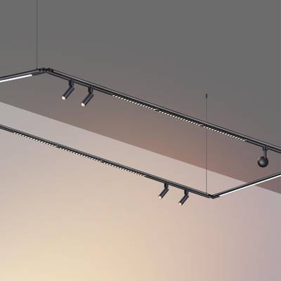 359368 KONST NT24 040 черный Светильник диммир. со сменой цв. температ. (управл. - пульт ДУ или прилож. Smart Life) IP20 LED 24W 48V 3000-6000К GLAT