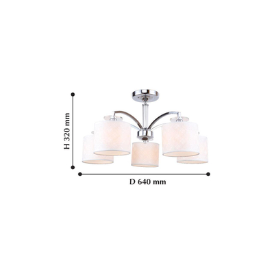Потолочная люстра Modum 2199-5U, 5*E14*40W. ТМ F-Promo