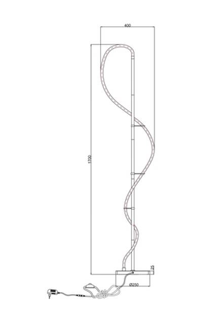 Торшер Arte Lamp KLIMT A2850PN-35PB, 1хLED