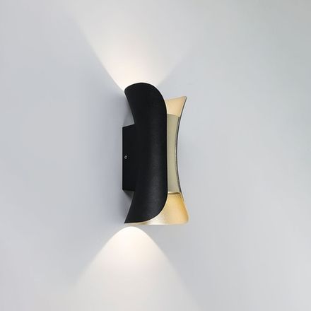 Фасадный светильник Arte Lamp ALBA A6405AL-2BK, 2хLED