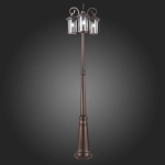 SL080.425.03 Светильник уличный наземный ST-Luce Темный кофе/Прозрачный, Темный кофе E27 3*100W