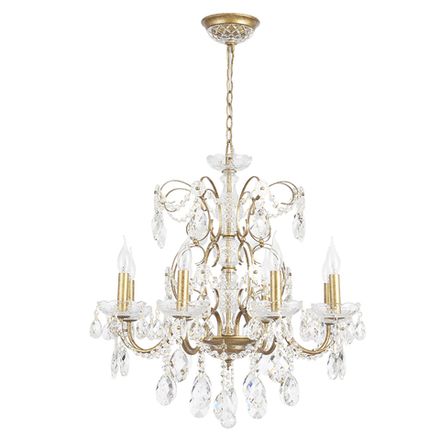 Люстра Crystal Lux ODELIS SP8 GOLD 2571/308