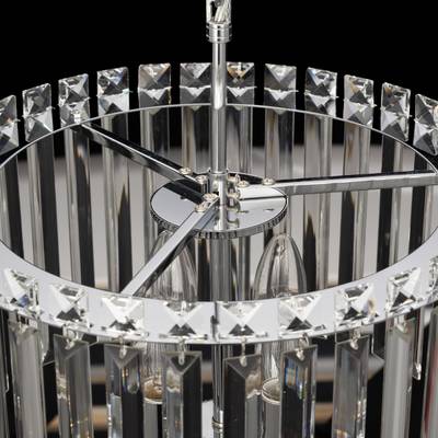 Citilux Джейн CL306141 Хрустальная подвесная люстра Хром
