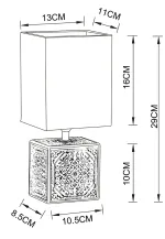 Декоративная настольная лампа Arte Lamp FIORI A4429LT-1BA, 1хE14