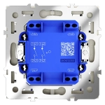 VLS020105 Выключатель встраиваемый VOLTUM S70 двухклавишный 10А, (сталь). (ТМ Maytoni)
