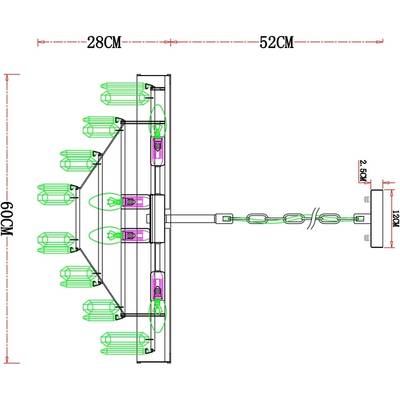 Подвесная люстра Arte Lamp DIADEM A1002LM-8CC, 8хE14