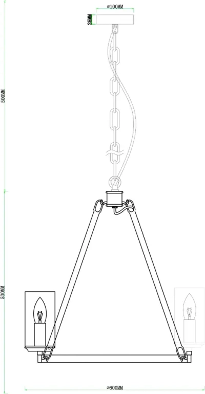 Подвесная люстра Arte Lamp DALIM A7014SP-8BK, 8хE14