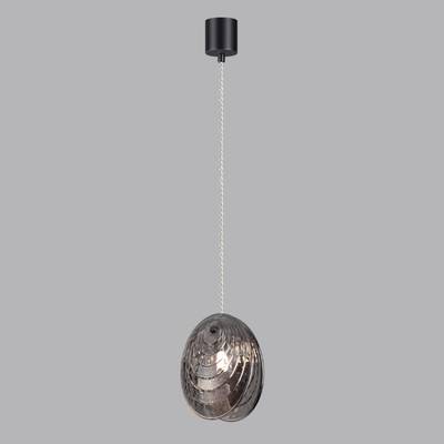 5038/1 MODERN ODL24 427 черный/дымчатый/металл/стекло Подвес G9 1*40W MUSSELS