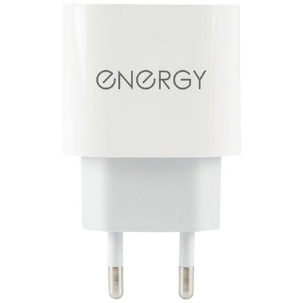 Сетевое зарядное устройство Energy ET-35, USB-С Type-C, 18 Ватт, цвет - белый