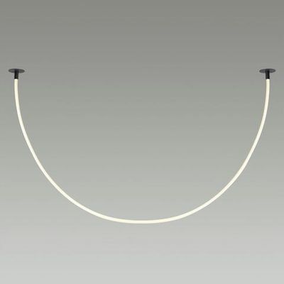 4391/40CL HIGHTECH ODL24 263 черный/металл/канат Потолочный св-к встраиваемый (2 крепления и крючок в комплекте) IP20 LED 40W 1580Лм 4000K CORDA