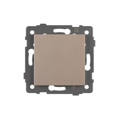 Механизм выключателя одноклавишный самовозвратный SWT-MKR1-PL-GD-V (250V, 10A) (Arlight, -)