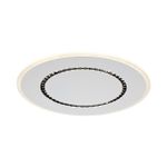 7663/44L MITRA LED SN Светильник пластик/белый LED 44Вт 3000-4000-6000K D600 IP20 пульт ДУ COSMO