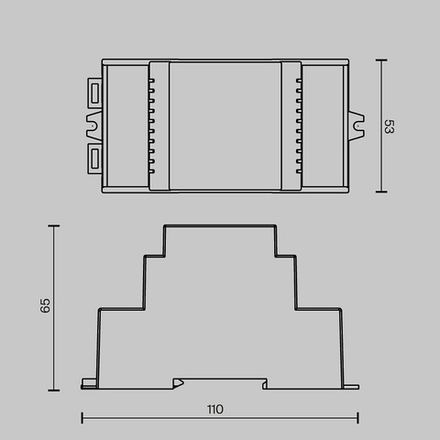 Релейный модуль DALI DT7 четырёхканальный 4x12A DIN, 721021. TM Maytoni