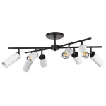 LR728364864 Люстра RULLO 8х50W GU10 ЧЕРНЫЙ/БЕЛЫЙ (571728+214436-4+214486-4)