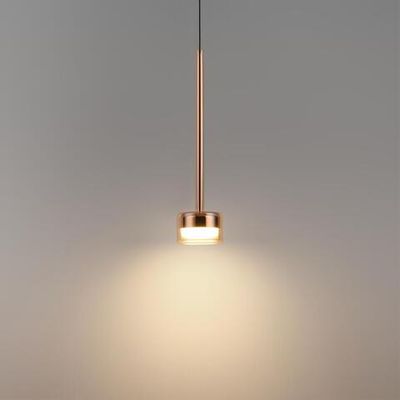 7152/10L HIGHTECH ODL26 Подвесной светильник  медь/янтарное стекло/металл IP20 LED 10W 3000K 220V LASLO