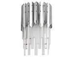 Настенный светильник с хрусталем TR5288/2 CH/CL хром/прозрачный E14/2 max 40W 370*220*110