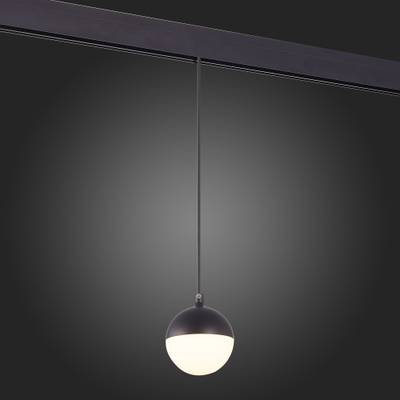 ST358.433.07 Магнитный трековый светильник подвесной Черный LED 1*7W 3000K 520Lm Ra&gt;80 120° IP20 D90xH90 48V
