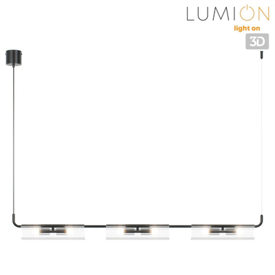 6561/6 SUSPENTIONI LN26 284 черный/прозрачный/металл/стекло Подвес G9 6*20W 220V TORONTO