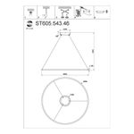 ST605.543.46 Светильник подвесной ST-Luce Белый/Белый LED 1*46W 4000K