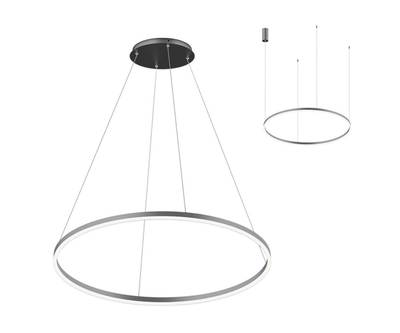 08213,12A(4000K) Подвес Тор матовый никель d60 h150 Led 33W (4000K) 2 типа крепления