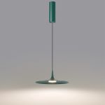 7037/12L HIGHTECH ODL25 305 темно-зеленый/металл/акрил Подвесной светильник IP20 LED 12W 3000K AC90-260V SOMBRA