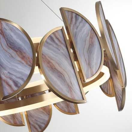 5448/40L L-VISION ODL_EX25 085 Люстра бронзовый/металл/акрил/искусственный мрамор IP20 LED 40W 3000K 220V TOSCANA