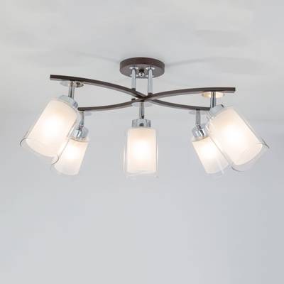 Citilux Фортуна CL156152 Люстра с поворотными плафонами Венге Хром