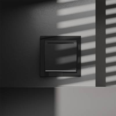 VLS010708 Выключатель встраиваемый VOLTUM S70 карточный 16А, (черный матовый). (ТМ Maytoni)