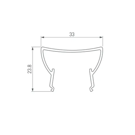 Экран ARH-WIDE-(B)-H20-2000 TPZ Clear-PM (Arlight, Пластик)