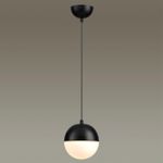 4958/1 PENDANT ODL22 471 черный/металл/белый/стекло Подвес E27 1*40W PINGA