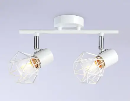 Накладной светильник TR8628/2 WH/CH белый/хром E27*2 max 40W 260*91*175