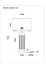 Декоративная настольная лампа Arte Lamp STEFANIA A5053LT-1PB, 1хE27