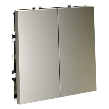 VLS020504 Перекрестный переключатель встраиваемый VOLTUM S70 двухклавишный 10А, (шелк). (ТМ Maytoni)