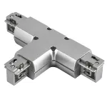 504139 Соединитель трековый трехфазный BARRA T-образный СЕРЫЙ Lightstar