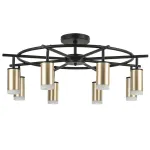 LR7184080 Люстра RULLO 8х50W GU10 ЧЕРНЫЙ/ЗОЛОТО (571718+214440-8+202430-8)