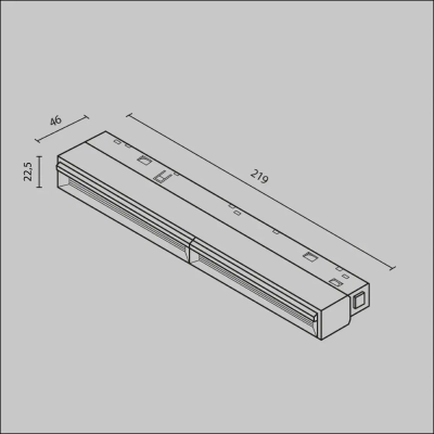 Трековый светильник Парете / Parete Exility 3000K 12Вт 120°, TR106-2-12W3K-W. TM Maytoni