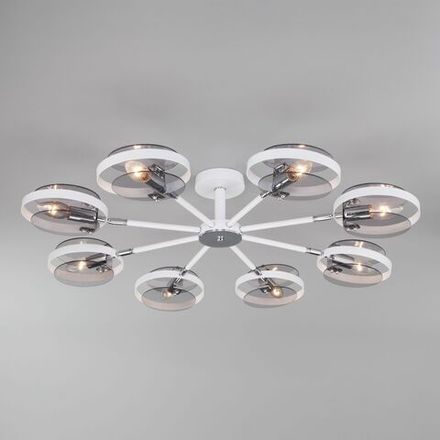 Умный потолочный светильник в стиле лофт 70121/8 белый Smart