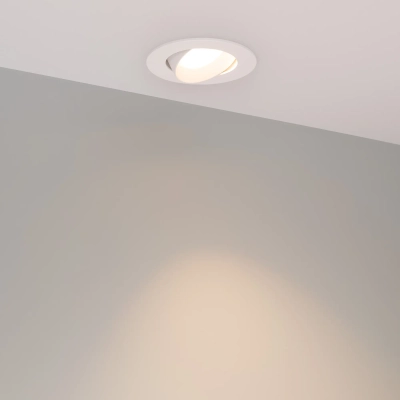 Светильник MS-ATOLL-BUILT-TURN-R94-10W Warm3000 (WH, 60 deg, 230V) (Arlight, IP54 Металл, 5 лет)