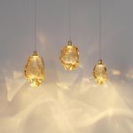 7111/4LB L-VISION ODL25 Подвесной светильник  бронзовый/янтарное стекло/металл IP20 LED 4W 300Лм 3000K 200° 220V GEMME