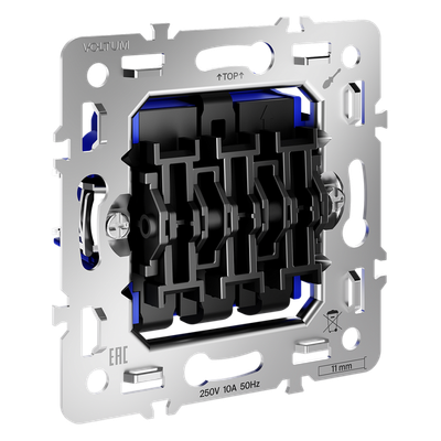 VLS0301M Механизм выключателя трехклавишного 10А, S70. (ТМ Maytoni)