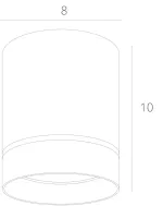 Точечный накладной светильник Arte Lamp ELLE A1909PL-1BK, LED