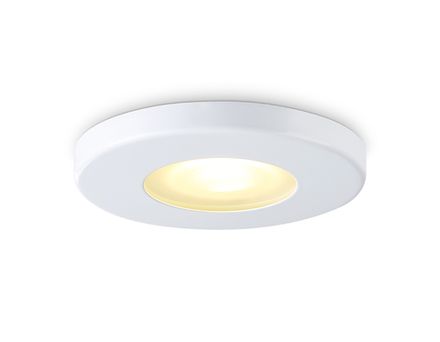 Светильник встраиваемый IP44 с высокой степенью пылевлагозащиты TN1180 WH белый IP44 GU5.3 D85*34