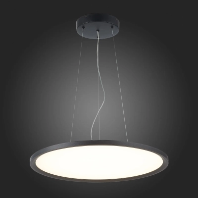 ST602.443.56 Светильник подвесной Черный LED 1*56W 4000K 5 040Lm Ra>80 120 IP20 D600xH36 90-265V