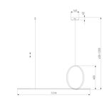 Подвесной светильник 90266/1 золото, LED