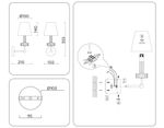 Светильник настенный LH71025 BS/WH латунь/белый E14 max 40W 210*150*355