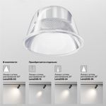 Трековый светильник Focus Led Unity 3000K 12Вт 50° Dim Triac, TR021-1-12B3K-W-D-B. TM Maytoni