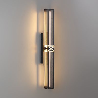 7083/12WL L-VISION ODL25 281 Настенный светильник черный/золото/ еталл/акрил IP20 LED 12W 3000K 220V MESH