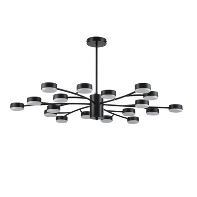 8117/18 COMFI LN26 235 черный, металл Люстра LED GX53 18*7W 220V TORINA