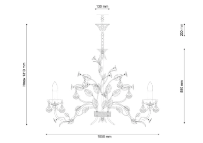 Люстра Lucia Tucci Fiori di rose 1770.10